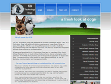 Tablet Screenshot of k9technologydogs.co.za
